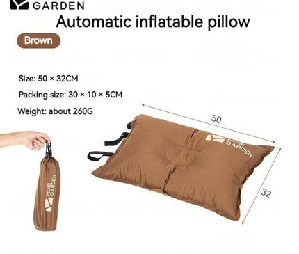 MOBI GARDEN Automatic Inflatable Pillow Pillow Mobi Garden Brown 