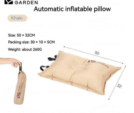 MOBI GARDEN Automatic Inflatable Pillow Pillow Mobi Garden Khaki 