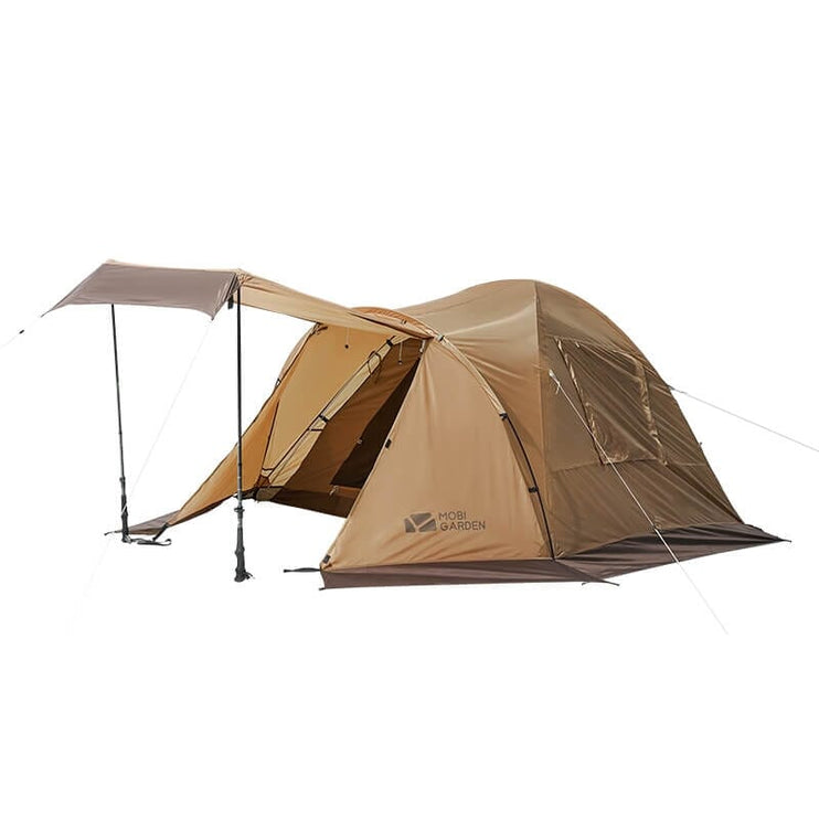 MOBI GARDEN Cold Mountain 3 AIR Plus With Vestibule And Snow Skirt Tent Mobi Garden Brown  