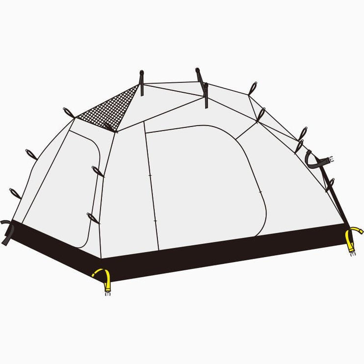 MOBI GARDEN Commander Geodesic Tent Tent Mobi Garden Inner Tent White 