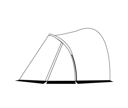 MOBI GARDEN Commander Geodesic Tent Tent Mobi Garden Vestibule White 