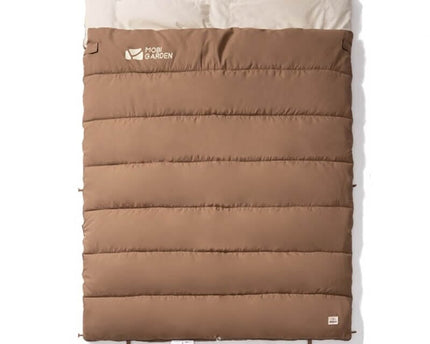 MOBI GARDEN CRESCENT Brushed Cotton Sleeping Bag Sleeping Bag Mobi Garden Double 1.5+1.7KG (0-20℃) Brown 