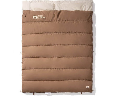 MOBI GARDEN CRESCENT Brushed Cotton Sleeping Bag Sleeping Bag Mobi Garden Double 1.5+1.7KG (0-20℃) Brown 