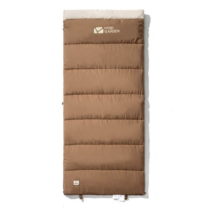 MOBI GARDEN CRESCENT Brushed Cotton Sleeping Bag Sleeping Bag Mobi Garden Single 1.2KG (12-19℃) Brown 
