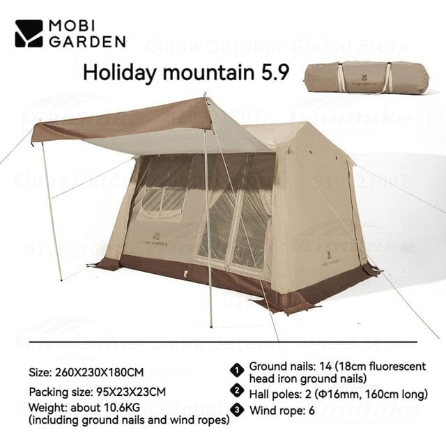 MOBI GARDEN Day-off-Retreat 5.9 Tent Tent Mobi Garden Day-off-Retreat 5.9 