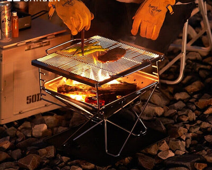 MOBI GARDEN Jisheng Folding Fire Pit Stove Mobi Garden   