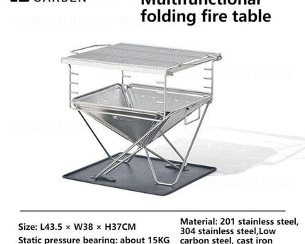 MOBI GARDEN Jisheng Folding Fire Pit Stove Mobi Garden Default Title  