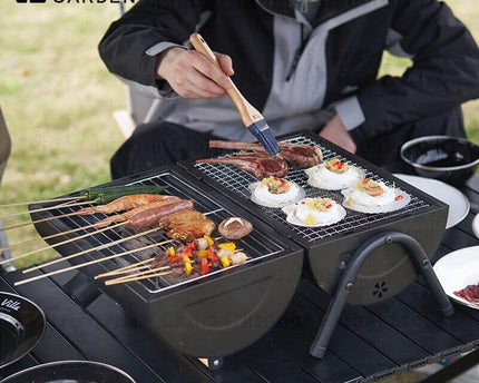 MOBI GARDEN Leyan Two-Sided Barbecue Grill Stove Mobi Garden   