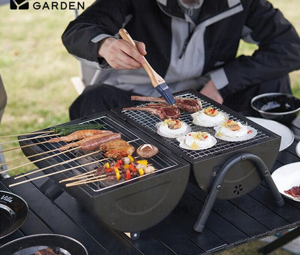 MOBI GARDEN Leyan Two-Sided Barbecue Grill Stove Mobi Garden   