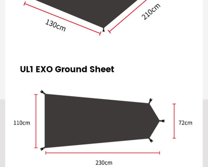 MOBI GARDEN Light Knight Ultralight Hiking Tent (Exoskeleton Version) Tent Mobi Garden 