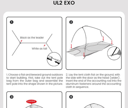 MOBI GARDEN Light Knight Ultralight Hiking Tent (Exoskeleton Version) Tent Mobi Garden 