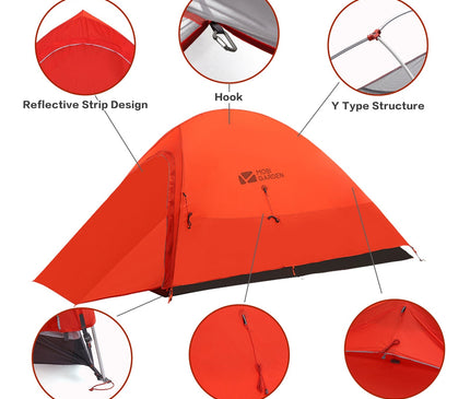 MOBI GARDEN Light Knight Ultralight Hiking Tent Tent Mobi Garden 