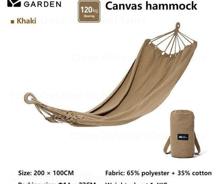 MOBI GARDEN MengYao Canvas Hammock Hammock Mobi Garden Khaki 