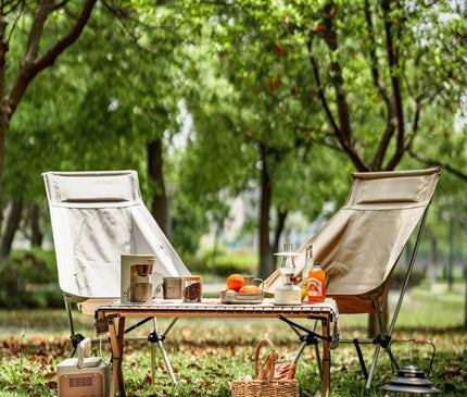 MOBI GARDEN Moon Folding High Chair Pro Outdoor Furniture Mobi Garden 