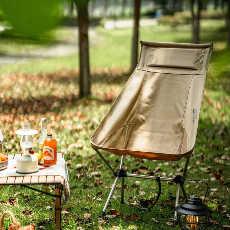 MOBI GARDEN Moon Folding High Chair Pro Outdoor Furniture Mobi Garden 