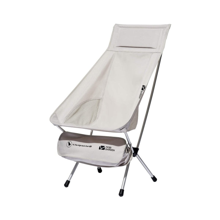 MOBI GARDEN Moon Folding High Chair Pro Outdoor Furniture Mobi Garden White 