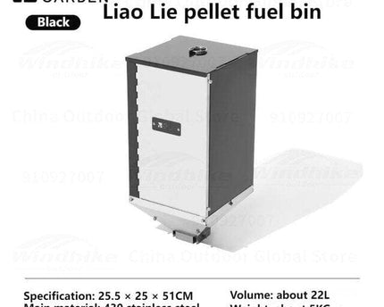 MOBI GARDEN Multi-Functional Firewood Stove Stove Mobi Garden Pellet Fuel Bin 