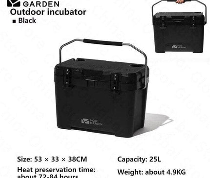 MOBI GARDEN Outdoor Cooler Box 25L Storage Mobi Garden Black 