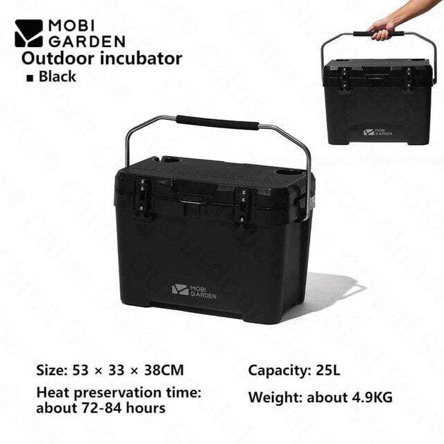 MOBI GARDEN Outdoor Cooler Box 25L Storage Mobi Garden Black 