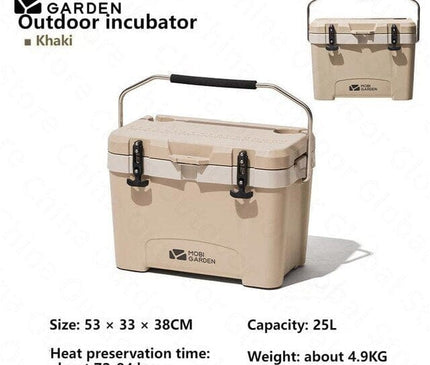 MOBI GARDEN Outdoor Cooler Box 25L Storage Mobi Garden Khaki 