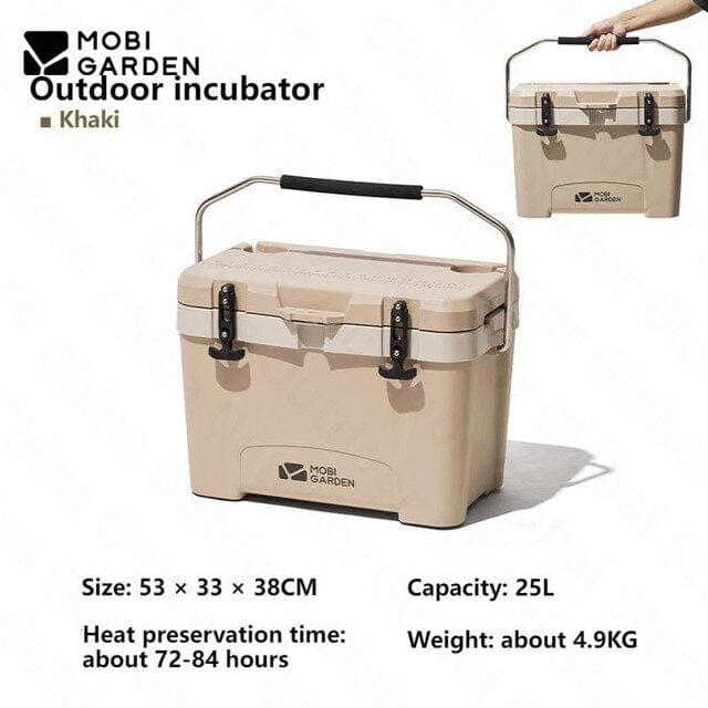 MOBI GARDEN Outdoor Cooler Box 25L Storage Mobi Garden Khaki 