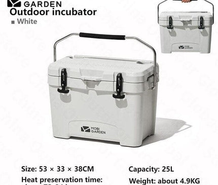 MOBI GARDEN Outdoor Cooler Box 25L Storage Mobi Garden White 