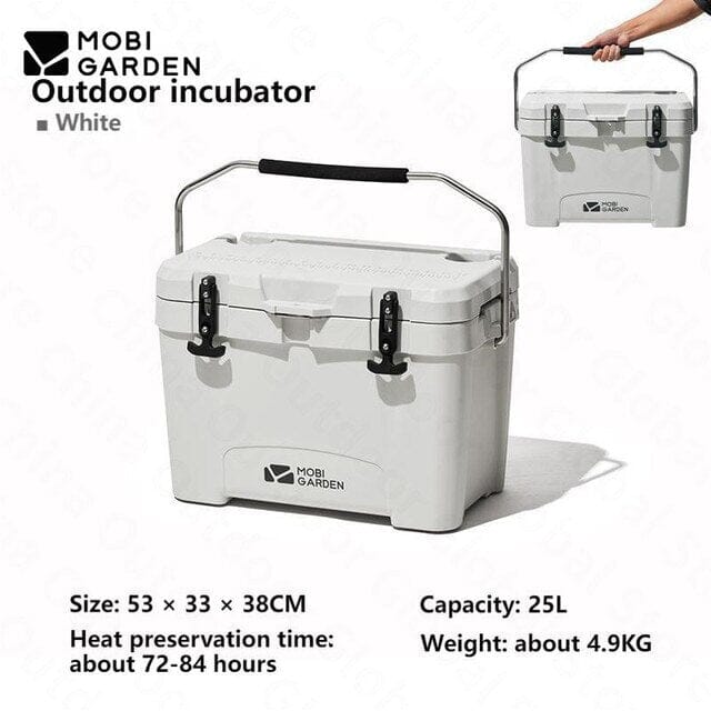 MOBI GARDEN Outdoor Cooler Box 25L Storage Mobi Garden White 