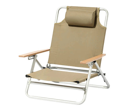 MOBI GARDEN ShanYao Adjustable Low Reclining Chair Outdoor Furniture Mobi Garden Sand 