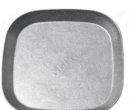 MOBI GARDEN Square Dining Plate Tableware Mobi Garden Silver 