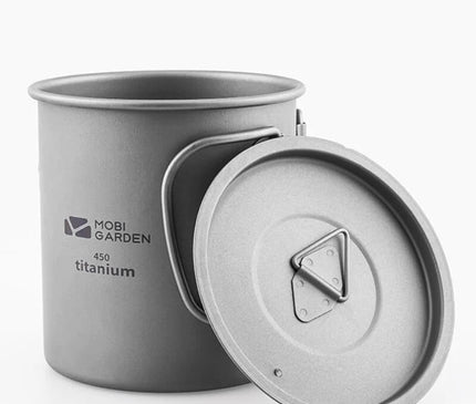 MOBI GARDEN Titanium Cup Single layer Tableware Mobi Garden 450ML 