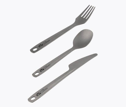 MOBI GARDEN Titanium Knife & Fork & Spoon Set Tableware Mobi Garden   