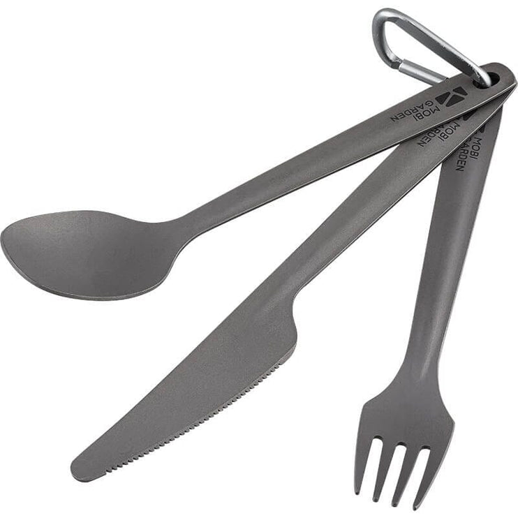 MOBI GARDEN Titanium Knife & Fork & Spoon Set Tableware Mobi Garden Default Title  