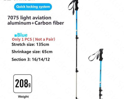 MOBI GARDEN Trekking Pole 65-135cm Accessory Mobi Garden Blue (1pcs)  