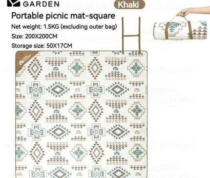 MOBI GARDEN Ultrasound Picnic Mat (Square) Picnic Mat Mobi Garden Style 1  