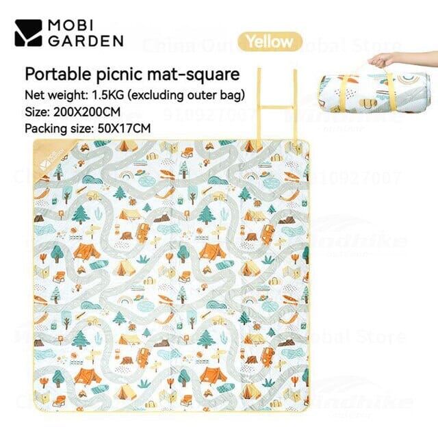 MOBI GARDEN Ultrasound Picnic Mat (Square) Picnic Mat Mobi Garden Style 2  