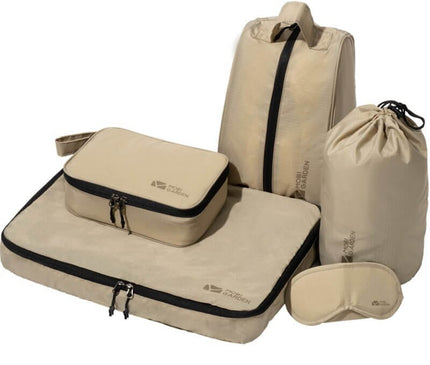 MOBI GARDEN Wash Bag Set (5pcs) Storage Mobi Garden Khaki Five-Piece Set 