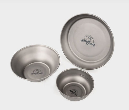 MOBI GARDEN XiangYan Titanium Plate & Bowl Tableware Mobi Garden   