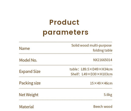 MOBI GARDEN YunMeng Folding Table Outdoor Furniture Mobi Garden 