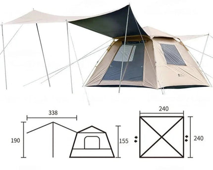 MOBI GARDEN ZERO AUTOMATIC TENT-SPACE 155 (Black vinyl) Tent Mobi Garden 