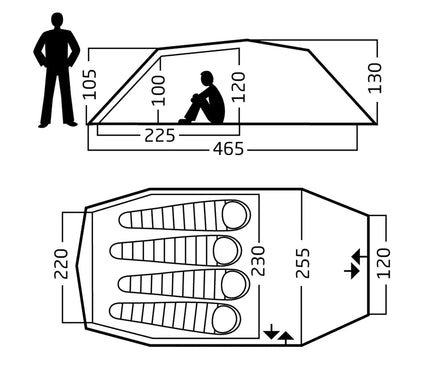 NORDISK Oppland 4 PU TENT Nordisk 