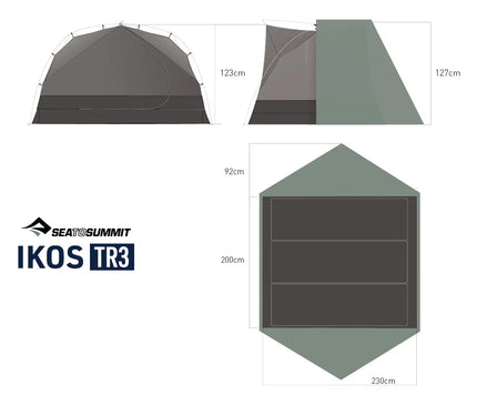 SEA TO SUMMIT Ikos Backpack Tent Tent Sea to Summit 3 Person 