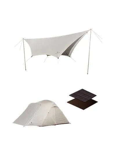 SNOW PEAK Alpha Breeze & Takibi Tarp Hexa Set – product photo