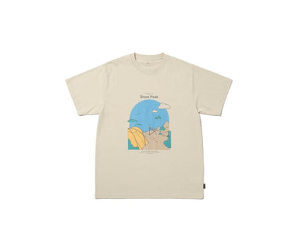 SNOW PEAK Camping Graphic T-Shirt T-shirt Snow Peak Small Ivory 