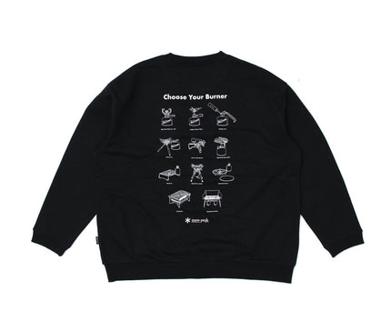 SNOW PEAK Choose Your Burner Sweatshirt [SNOW PEAK FESTIVAL 2026 Autumn] dry bag Snow Peak Black Small 