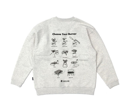 SNOW PEAK Choose Your Burner Sweatshirt [SNOW PEAK FESTIVAL 2026 Autumn] dry bag Snow Peak White Small 