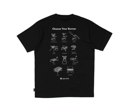 SNOW PEAK Choose Your Burner T Shirt [SNOW PEAK FESTIVAL 2026 Autumn] T-shirt Snow Peak Black Small 