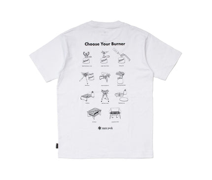 SNOW PEAK Choose Your Burner T Shirt [SNOW PEAK FESTIVAL 2026 Autumn] T-shirt Snow Peak White Small 