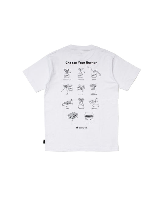 SNOW PEAK Choose Your Burner T Shirt [SNOW PEAK FESTIVAL 2026 Autumn] T-shirt Snow Peak White Small 
