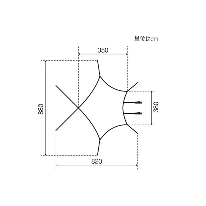 SNOW PEAK Connect Tarp FES-275 Tent Accessory Snow Peak