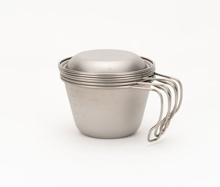 SNOW PEAK Deep Titanium Backpacker's Cup with Lid Tableware Snow Peak 